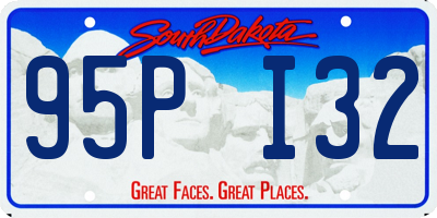SD license plate 95PI32