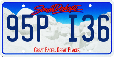 SD license plate 95PI36
