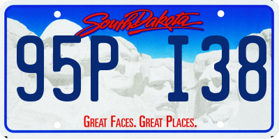 SD license plate 95PI38
