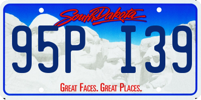 SD license plate 95PI39