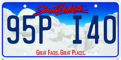 SD license plate 95PI40