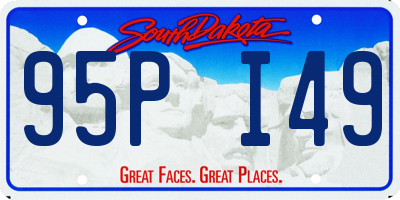 SD license plate 95PI49
