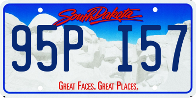 SD license plate 95PI57