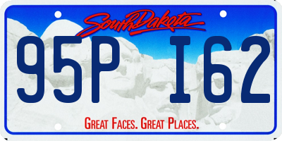 SD license plate 95PI62