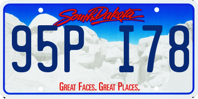 SD license plate 95PI78