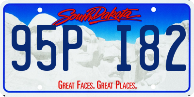 SD license plate 95PI82