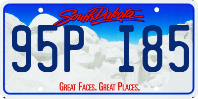SD license plate 95PI85