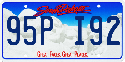 SD license plate 95PI92