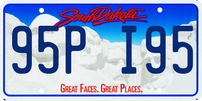 SD license plate 95PI95