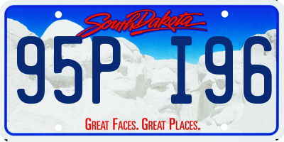 SD license plate 95PI96