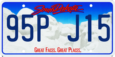 SD license plate 95PJ15
