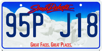 SD license plate 95PJ18