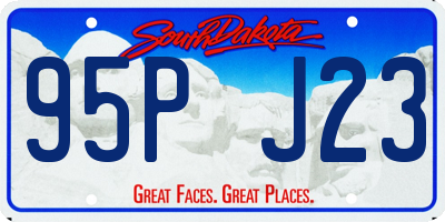 SD license plate 95PJ23