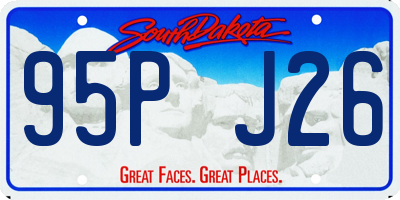 SD license plate 95PJ26