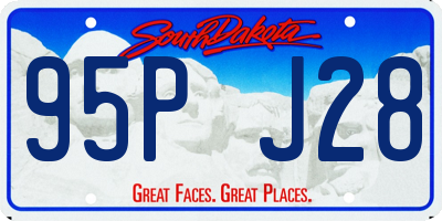SD license plate 95PJ28