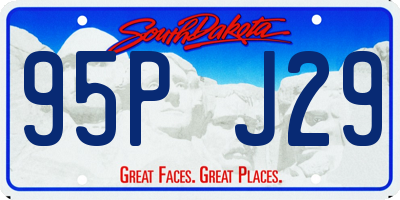 SD license plate 95PJ29