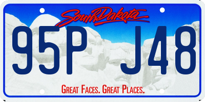 SD license plate 95PJ48