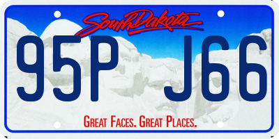 SD license plate 95PJ66