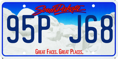 SD license plate 95PJ68