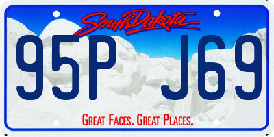 SD license plate 95PJ69