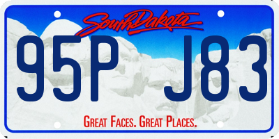 SD license plate 95PJ83