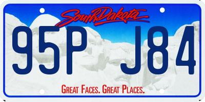 SD license plate 95PJ84