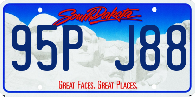 SD license plate 95PJ88