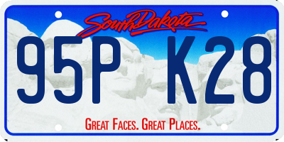 SD license plate 95PK28