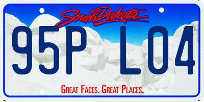 SD license plate 95PL04