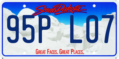 SD license plate 95PL07