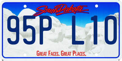 SD license plate 95PL10