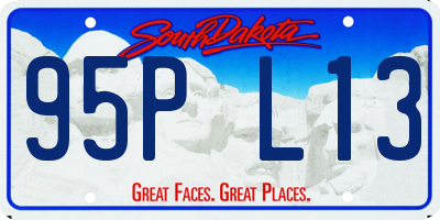 SD license plate 95PL13