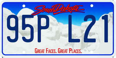 SD license plate 95PL21