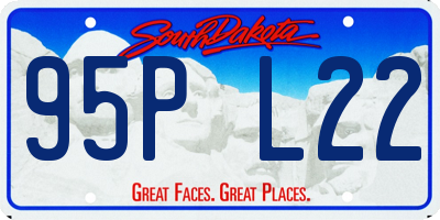 SD license plate 95PL22