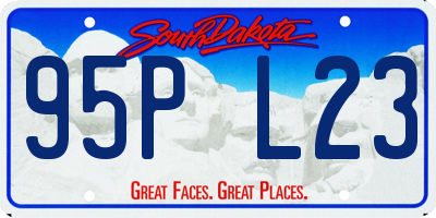 SD license plate 95PL23