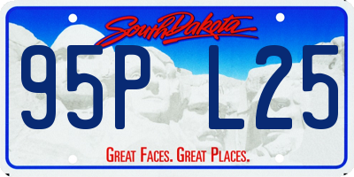 SD license plate 95PL25