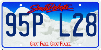 SD license plate 95PL28