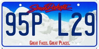 SD license plate 95PL29