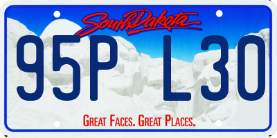 SD license plate 95PL30