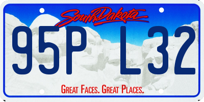 SD license plate 95PL32