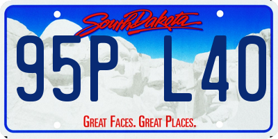 SD license plate 95PL40