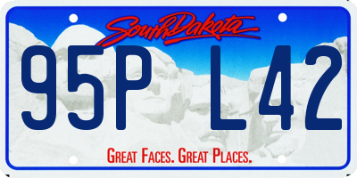 SD license plate 95PL42