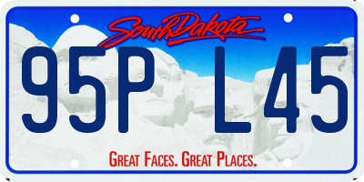 SD license plate 95PL45