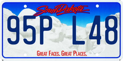 SD license plate 95PL48