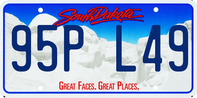 SD license plate 95PL49