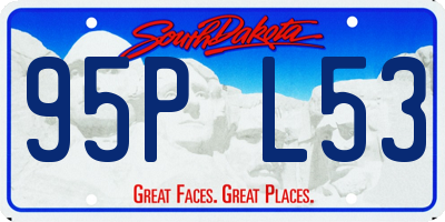 SD license plate 95PL53