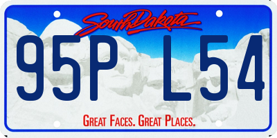 SD license plate 95PL54