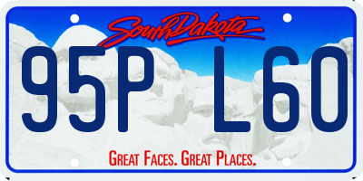 SD license plate 95PL60