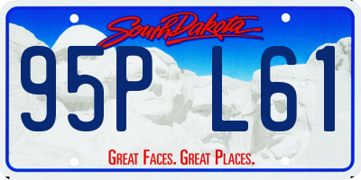 SD license plate 95PL61