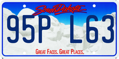 SD license plate 95PL63
